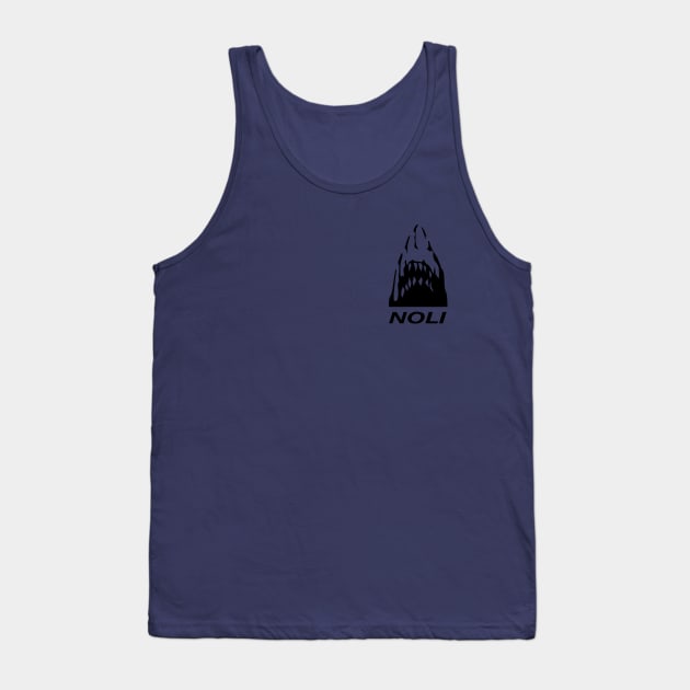 Minimalist Jaws Print Tank Top by NorthOfLongIsland